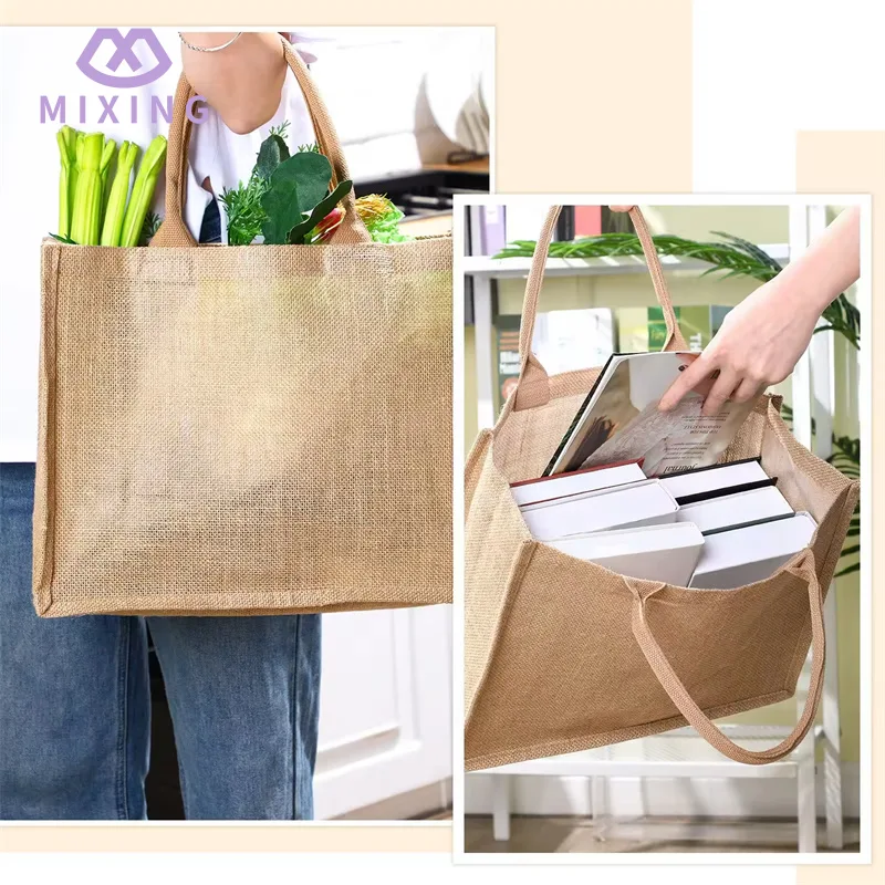 Women Jute Shopping Bags Women Jute Shopping Bags